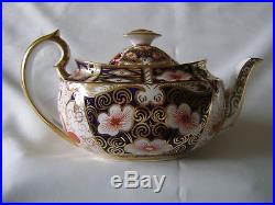 Exquisite Royal Crown Derby Small Imari Tea Pot with Lid #2451