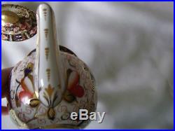 Exquisite Royal Crown Derby Small Imari Tea Pot with Lid #2451