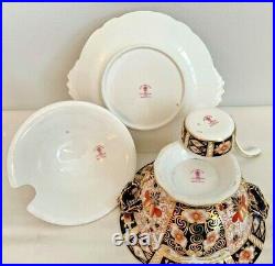 Extremely Rare Royal Crown Derby 2451 0r Traditional Imari Sauce Tureen & Ladle