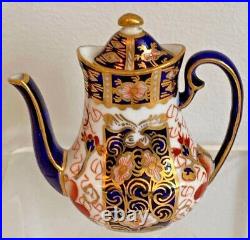 Extremely Rare Royal Crown Derby 2451 Imari Pattern Miniature Tea Set