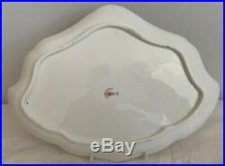 Extremely Rare Royal Crown Derby 2451 Or Traditional Imari Fan Shaped Tray