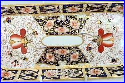 Extremely Rare Royal Crown Derby 2451 Or Traditional Imari Sandwich Tray
