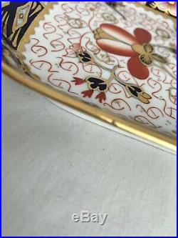 Extremely Rare Royal Crown Derby 2451 Or Traditional Imari Sandwich Tray
