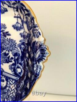 Extremely Rare Royal Crown Derby Blue Mikado Sandwich Tray Date Code 1932