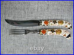 Fabulous vintage Royal Crown Derby Imari Dessert / Fruit Set Knives & Forks