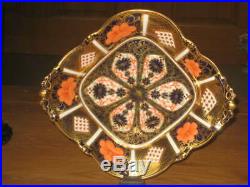Fine Royal Crown Derby 1128 Imari Footed Tray First Quality Date Code 1930