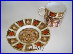Fine Set 6 Royal Crown Derby Cups & Saucers Old Imari 1128 Exc Cond