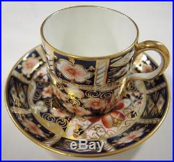 Four 1914 Royal Crown Derby Demitasse Cups & Saucers #2451