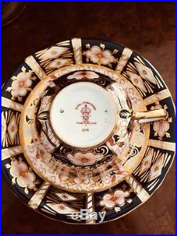 Four (4) Royal Crown Derby OLD IMARI Cup and Saucer 2451 Mint condition