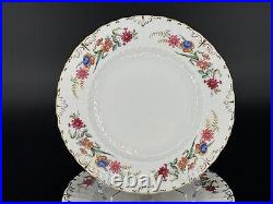 Full Set of (12) Royal Crown Derby CHATSWORTH Bone China 8 3/8 Salad Plates