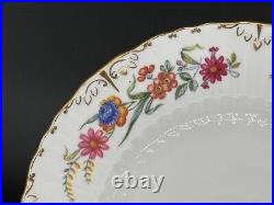 Full Set of (12) Royal Crown Derby CHATSWORTH Bone China 8 3/8 Salad Plates