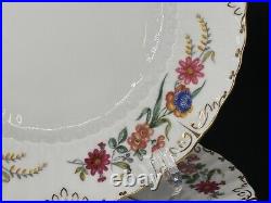 Full Set of (12) Royal Crown Derby CHATSWORTH Bone China 8 3/8 Salad Plates