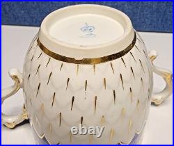 GEORGIAN Ca 1785 Royal Crown DERBY Cobalt Blue ARTICHOKE Bouillon Cup & Saucer