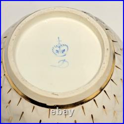 GEORGIAN Ca 1785 Royal Crown DERBY Cobalt Blue ARTICHOKE Bouillon Cup & Saucer