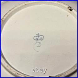 GEORGIAN Ca 1785 Royal Crown DERBY Cobalt Blue ARTICHOKE Bouillon Cup & Saucer