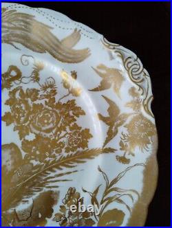 Gold Aves Royal Crown Derby B&B plate bowl 9.44in
