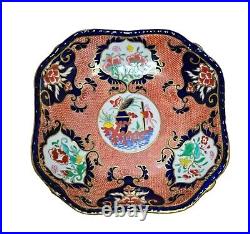 Gorgeous Antique Royal Crown Derby Square Imari Bowl