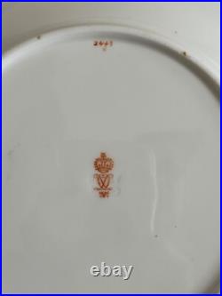 Gorgeous Royal Crown Derby Antique Raised Gold Decor English Porcelain Plate