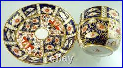 Imari 2451 Coffee Cup & Saucer Can Shape By Royal Crown Derby 1901 1916