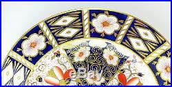Imari Royal Crown Derby for Tiffany & Co Dinner Plate 2451 10.5 in. Cobalt Blue