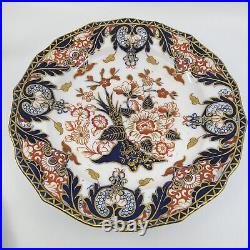 KINGS IMARI by ROYAL CROWN DERBY c1882 Osmaston Rd Set 5 Luncheon Dessert Plates