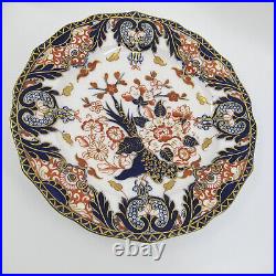 KINGS IMARI by ROYAL CROWN DERBY c1882 Osmaston Rd Set 5 Luncheon Dessert Plates