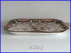 LARGE Antique Royal Crown Derby Gallery Tray Old IMARI Pattern No. 1 c1880s 19