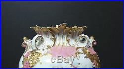 LOVELY 19th C. BLOOR DERBY ENGLISH CHINA GILDED 7.25 VASE. C. 1830-1848