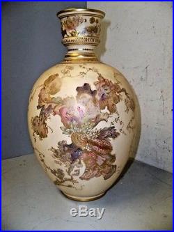 Large C 1880 Royal Crown Derby Vase 12 Tall