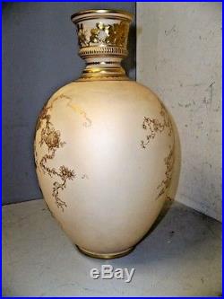 Large C 1880 Royal Crown Derby Vase 12 Tall