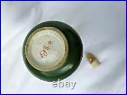 Late 18th / Early 19th C Royal Crown Derby scent bottle insects acorns & leaves
