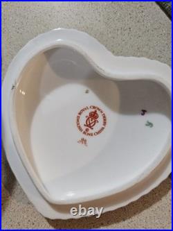 Limited Edition Royal Crown Derby 2000 Queen Mother Centenary Bone China Heart