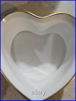 Limited Edition Royal Crown Derby 2000 Queen Mother Centenary Bone China Heart