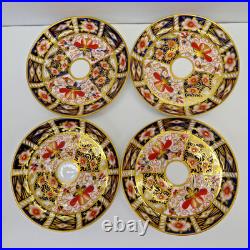 Lot 4 Pre-1921 Royal Crown Derby England #2451 Imari Demitasse Cup & Saucer Sets