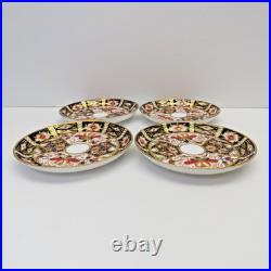 Lot 4 Pre-1921 Royal Crown Derby England #2451 Imari Demitasse Cup & Saucer Sets