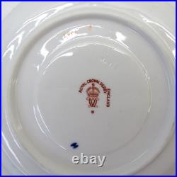 Lot 4 Pre-1921 Royal Crown Derby England #2451 Imari Demitasse Cup & Saucer Sets