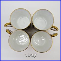 Lot 4 Pre-1921 Royal Crown Derby England #2451 Imari Demitasse Cup & Saucer Sets