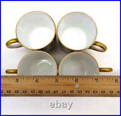 Lot 4 Pre-1921 Royal Crown Derby England #2451 Imari Demitasse Cup & Saucer Sets