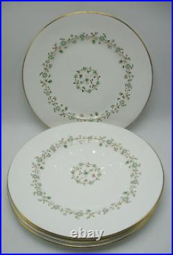 Lot of 5 Royal Crown Derby La Ronde 10 1/2 Dinner Plates A1272 Beautiful