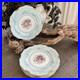 Lot-of-6-Vintage-Royal-Crown-Derby-Turquoise-Floral-10-Plates-01-yh