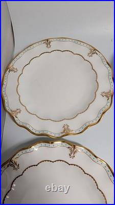 Lot of 8 Royal Crown Derby Lombardy salad or dessert plates Pattern # A. 1127 GB