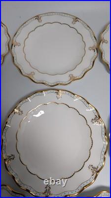 Lot of 8 Royal Crown Derby Lombardy salad or dessert plates Pattern # A. 1127 GB