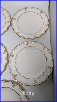 Lot of 8 Royal Crown Derby Lombardy salad or dessert plates Pattern # A. 1127 GB