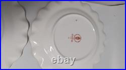 Lot of 8 Royal Crown Derby Lombardy salad or dessert plates Pattern # A. 1127 GB