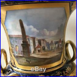 Lovely Royal Crown Derby Campagna Vase Romantic English Countryside View c1820