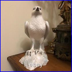 Lovely Royal Crown Derby Falcon in Winter Coat Figurine