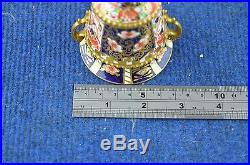 Lovely Royal Crown Derby Two Handled''Miniature Imari Urn'' RD7512