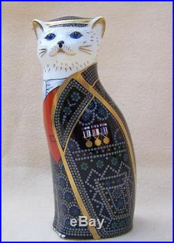 Mint! Royal Crown Derby Mile End Pearly King Royal Cat