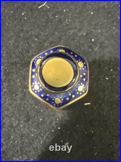 Miniature Royal Crown Derby Porcelain Imari Tea Caddy Rare