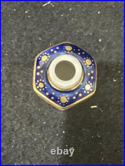 Miniature Royal Crown Derby Porcelain Imari Tea Caddy Rare